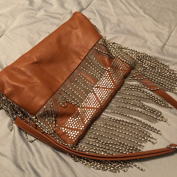 Leather purse with beading - Picture 7 of 7
